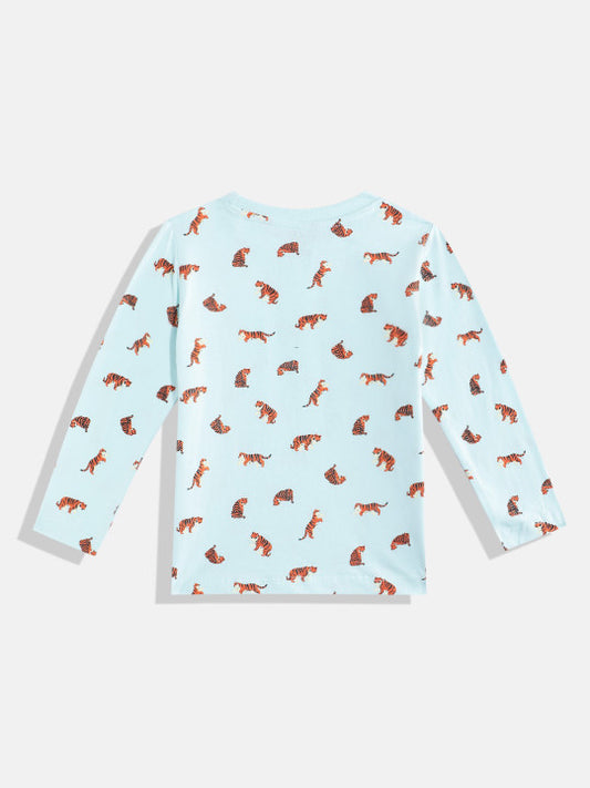 Kids Boys T-Shirt - Sky Blue (KBAW25TR7)
