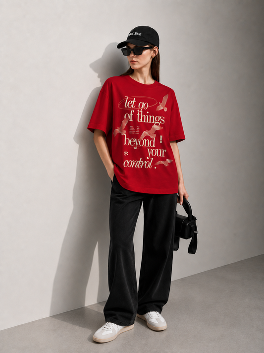 Beyond your Control Women Tee Red