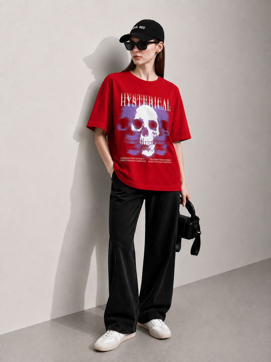 Ghost Frequency Women Tee Red