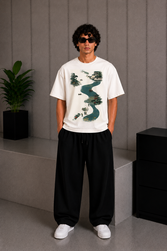 River Flow Tee White