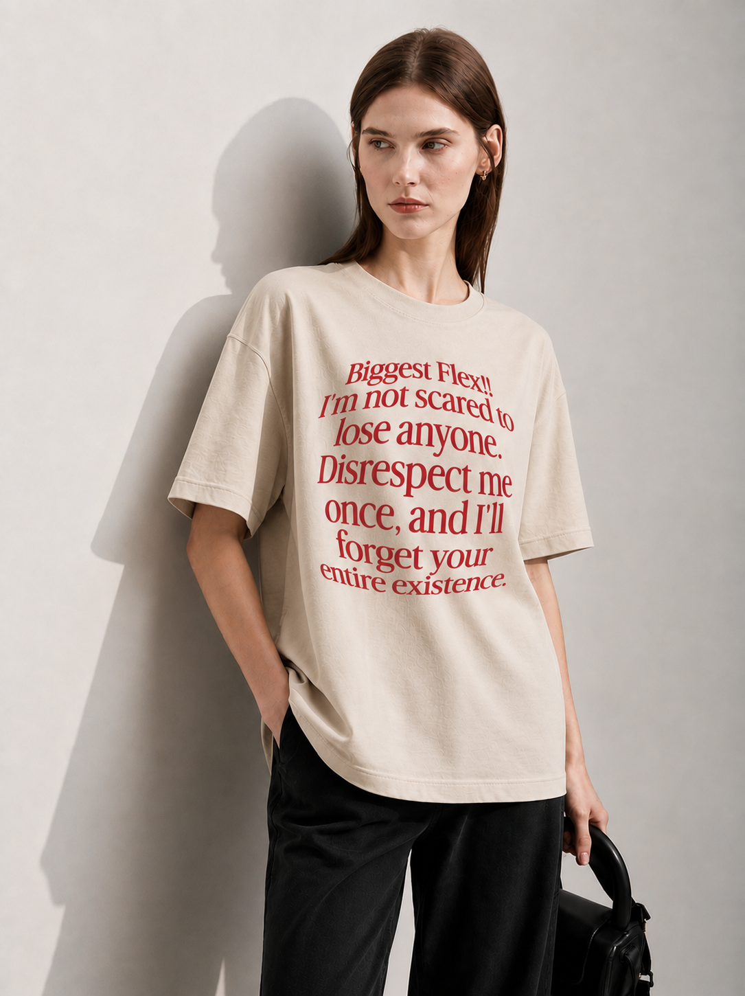 Zero Ties Women Tee Beige