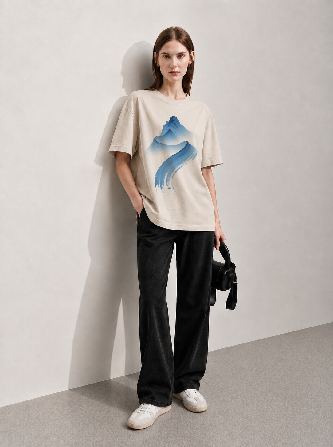 Mind Flow Women Tee Beige