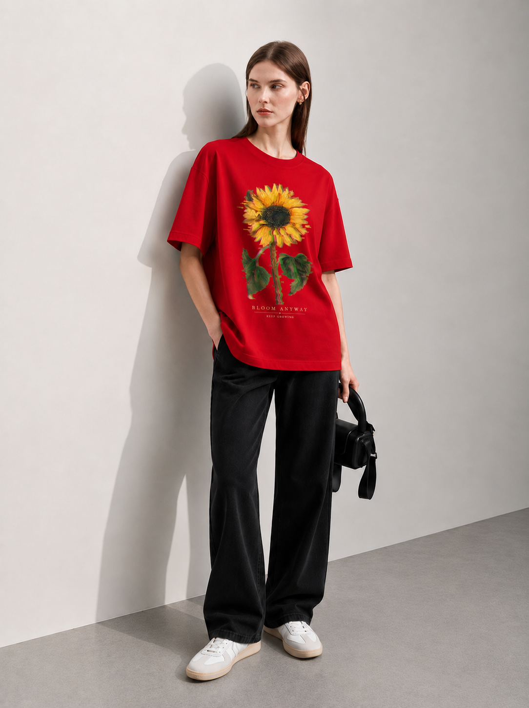 Bloom Anyway Women Tee Red