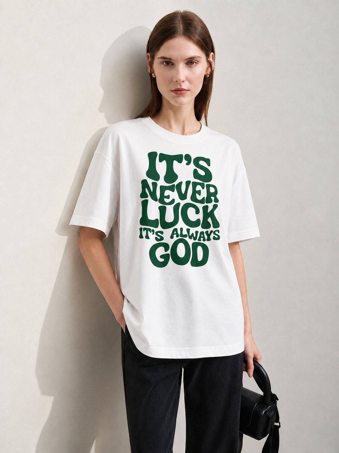 Never Luck Women Tee White