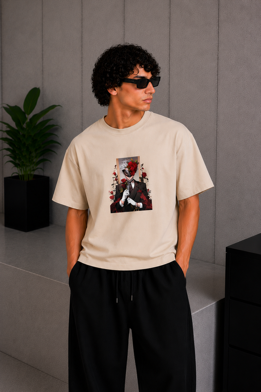 Vanta Rose Tee Beige