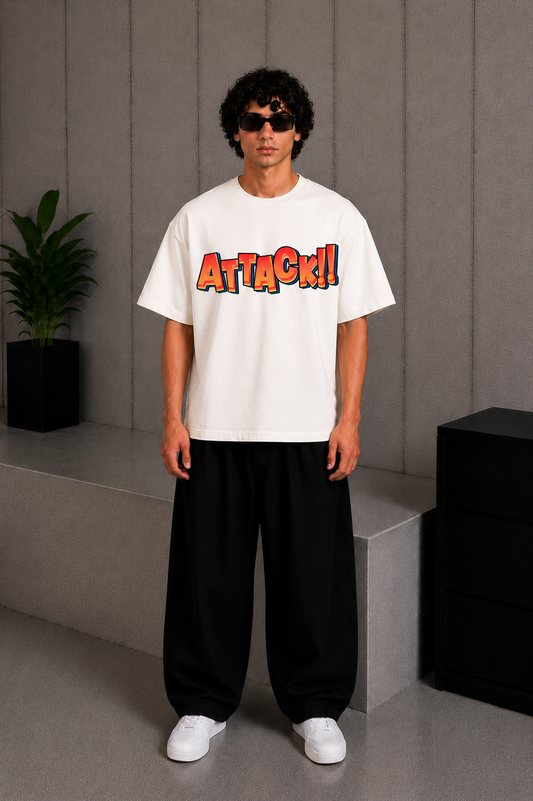 Attack Tee White