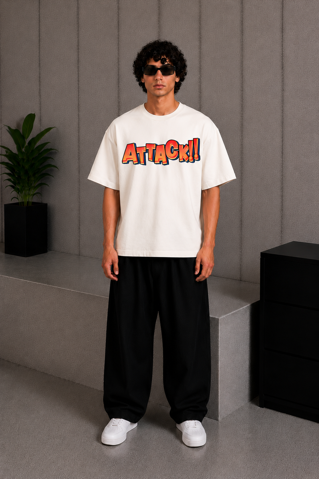 Attack Tee White