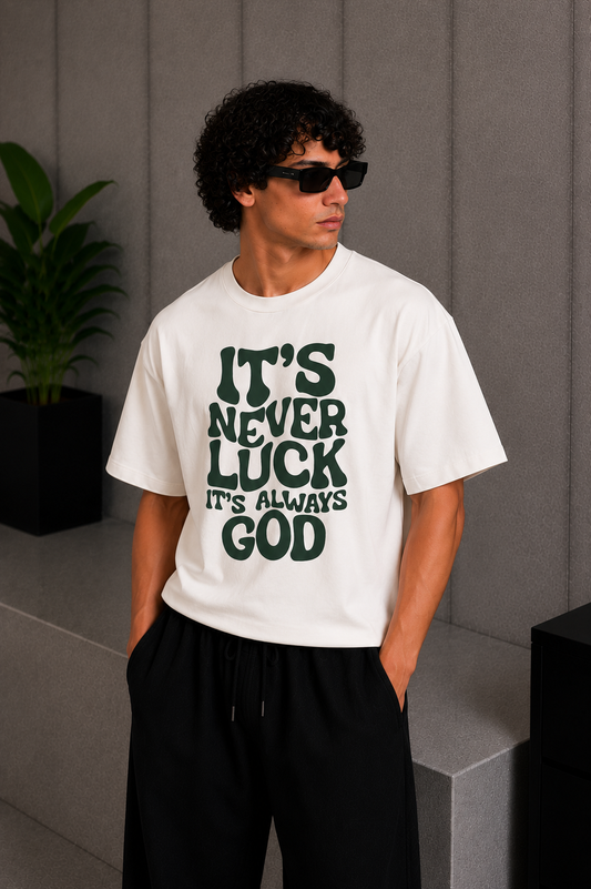 Never Luck Tee White