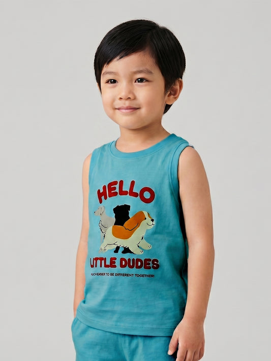 Kids Boys Vest - Sky Blue (KBSSVT2)