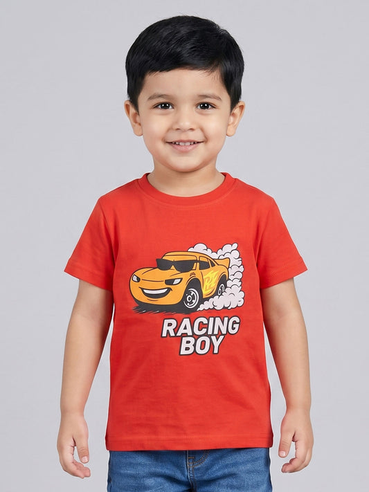 Kids Boys T-Shirt - Orange (CSKT221)