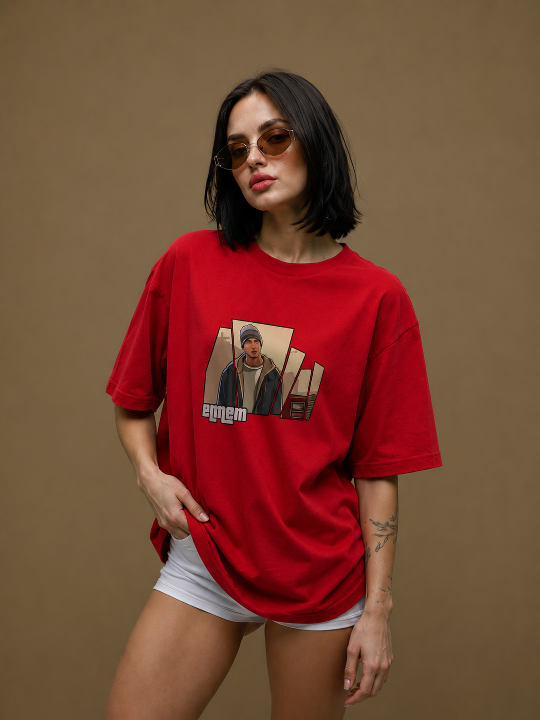 Mic Drop Women Tee Red