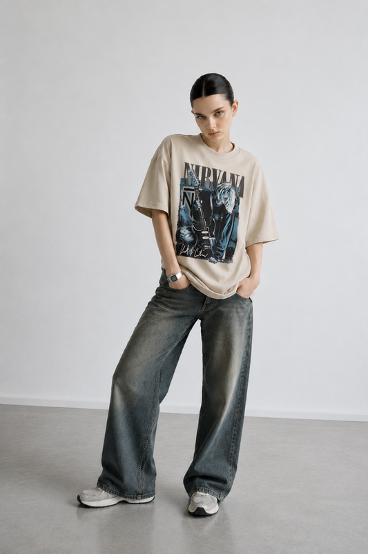 LIT Women Tee Beige