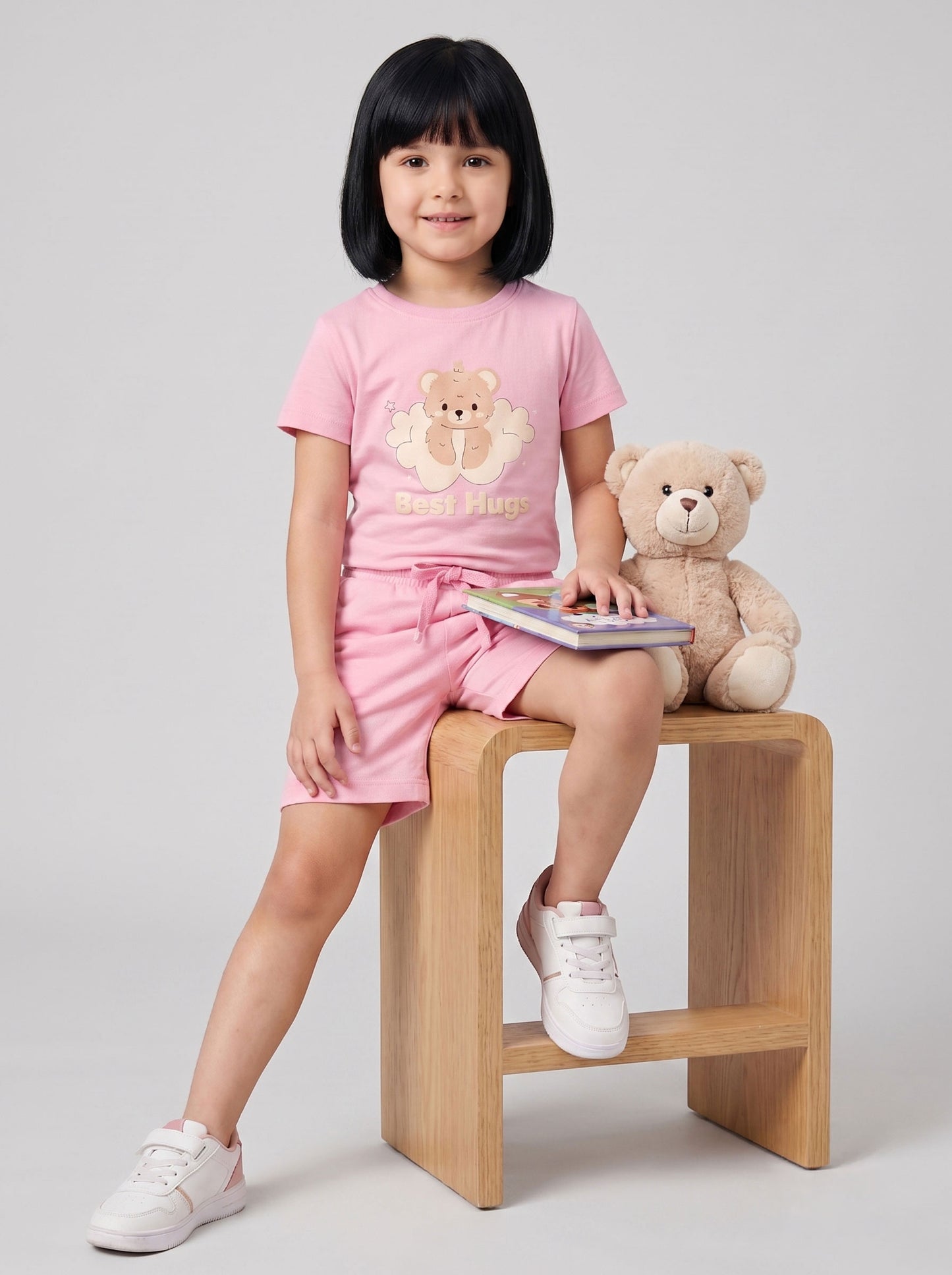 Coolbee Store Kids Girls Clothing Set - Pink (CS0018) – additional view 3