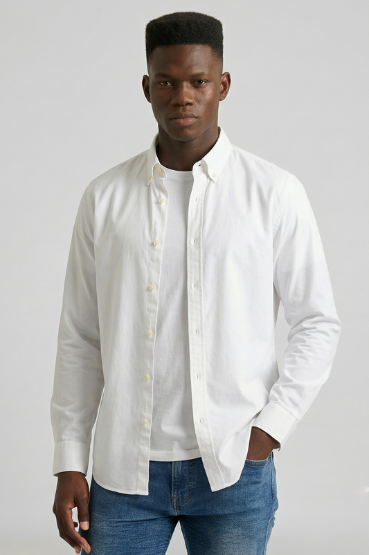 Essential Super Premium Oxford Shirt White