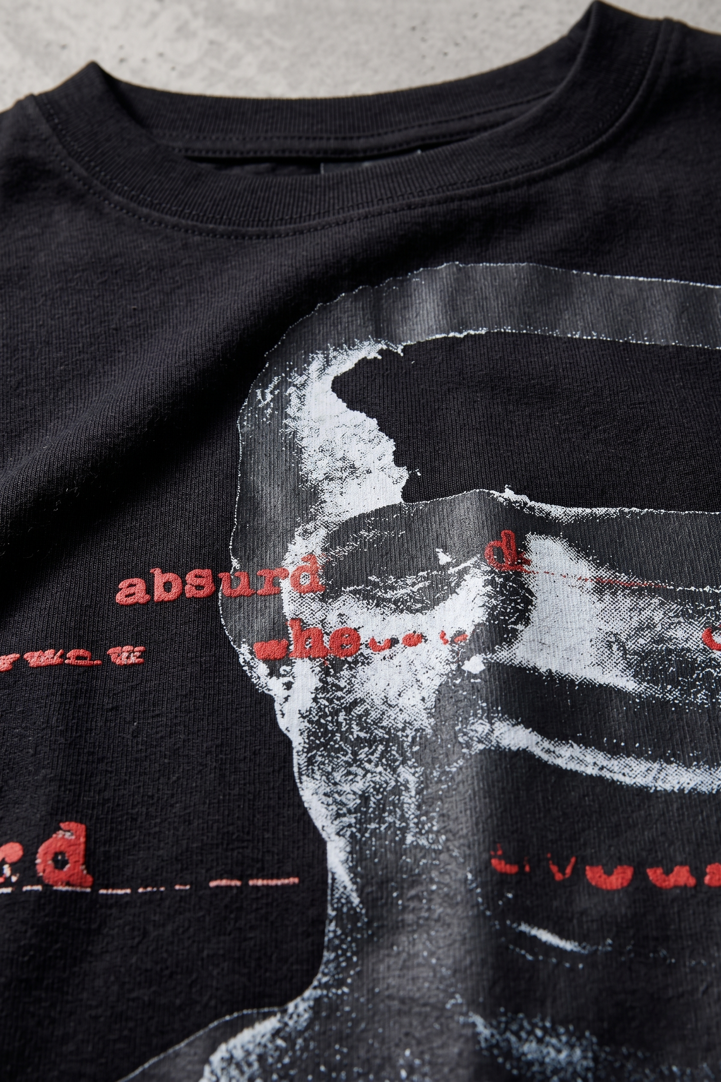 Cool Bee Glitch Portrait Tee Black for Men - Black Oversized Graphic Tee Streetwear India - Lifestyle View
