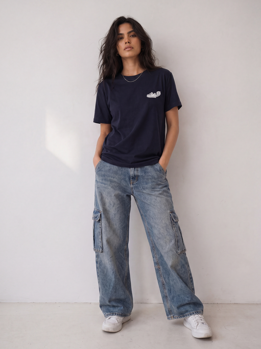 Cool Bee Regular Fit Tees Women for Women - Regular Fit Tee India - Back View