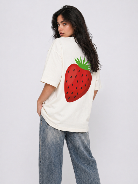 Berry Tee White