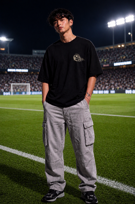 Football Tee Black