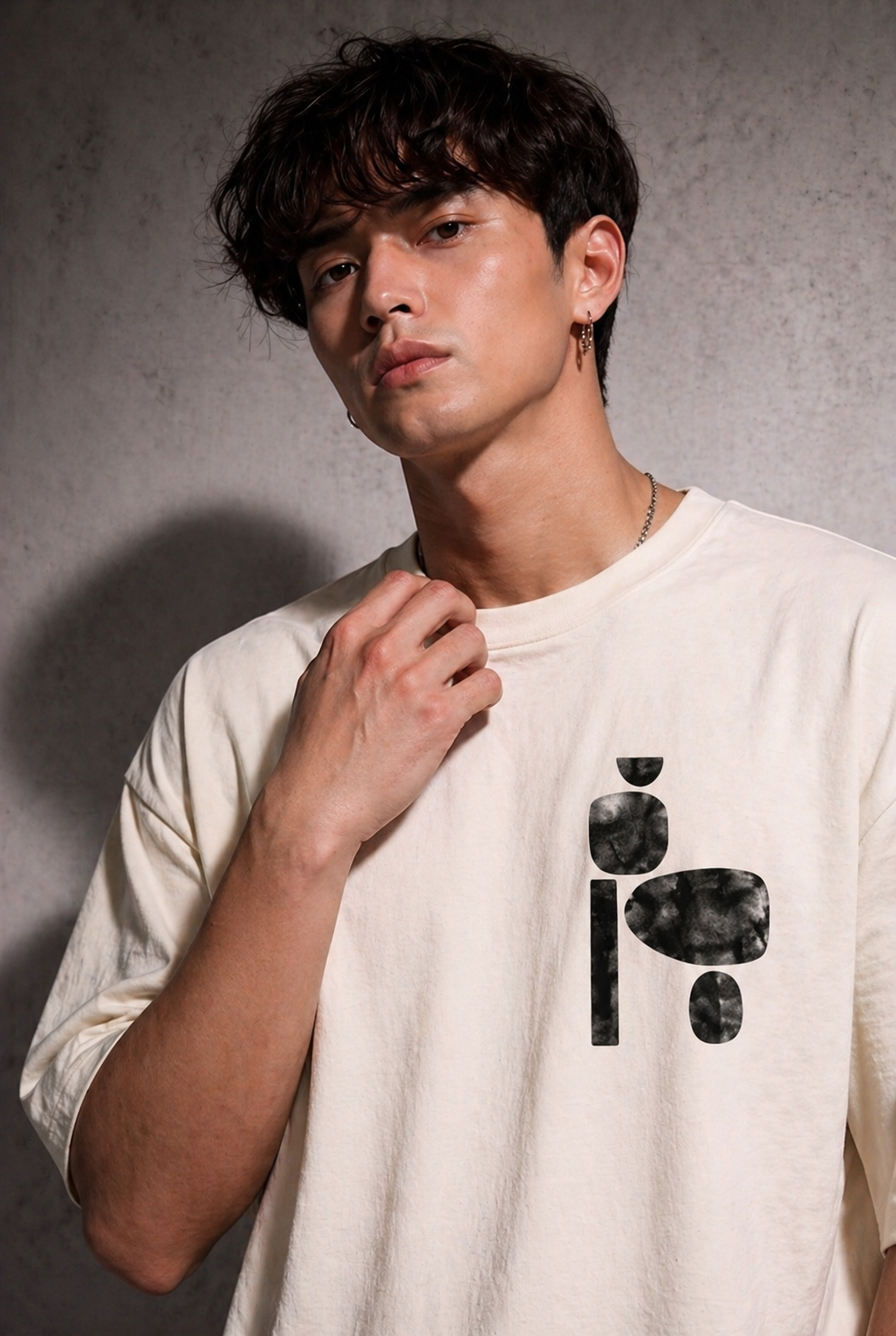 Cool Bee Zenith Tee white for Men - white Oversized Graphic Tee Streetwear India - Lifestyle View