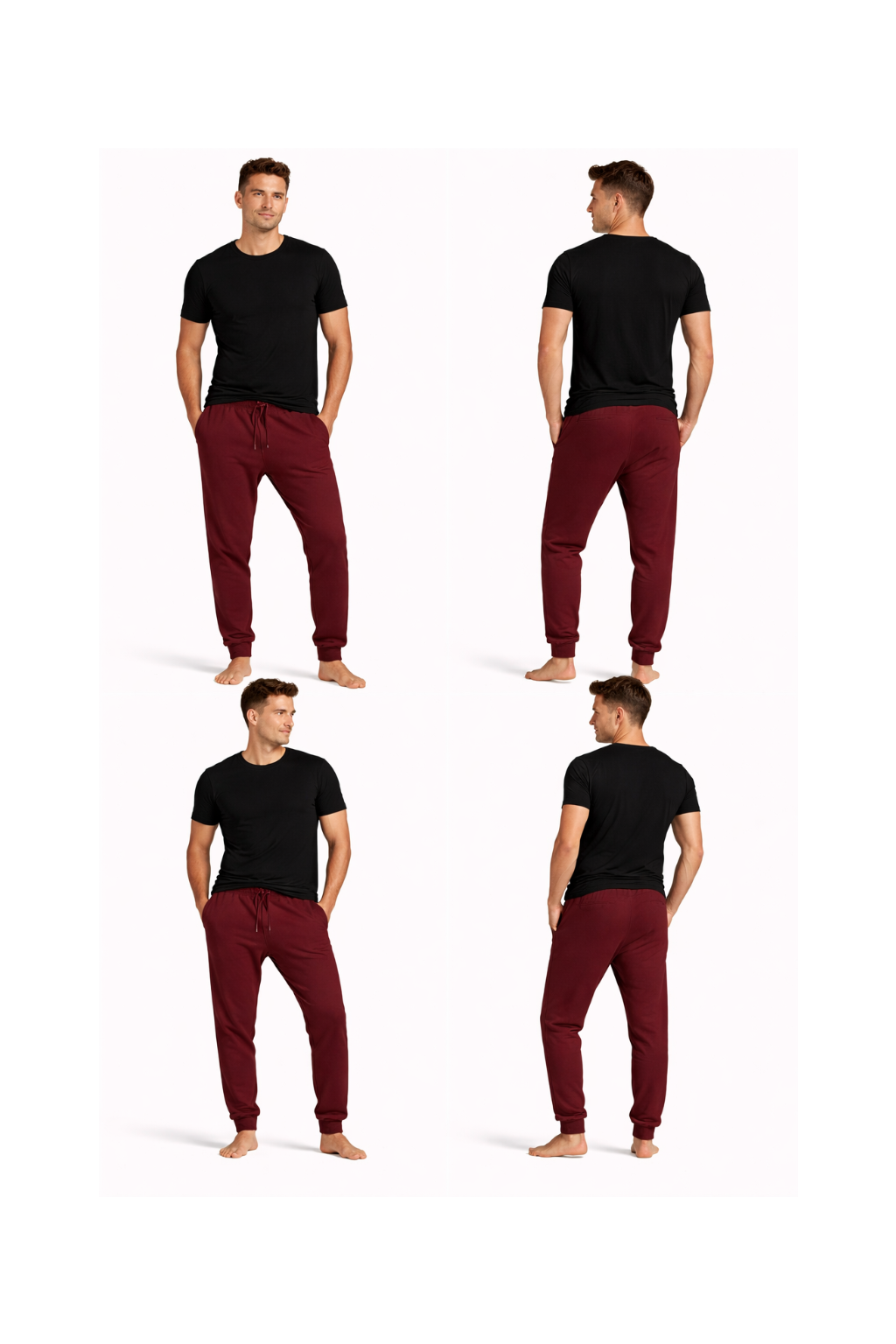 Unisex Joggers Maroon