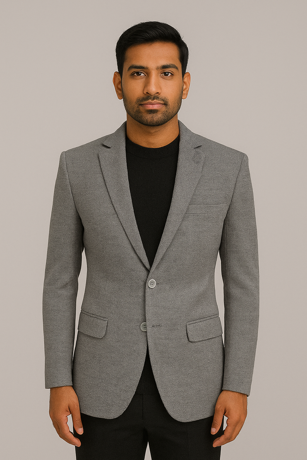 Ashford Grey Textured Blazer – Modern Tailored Fit