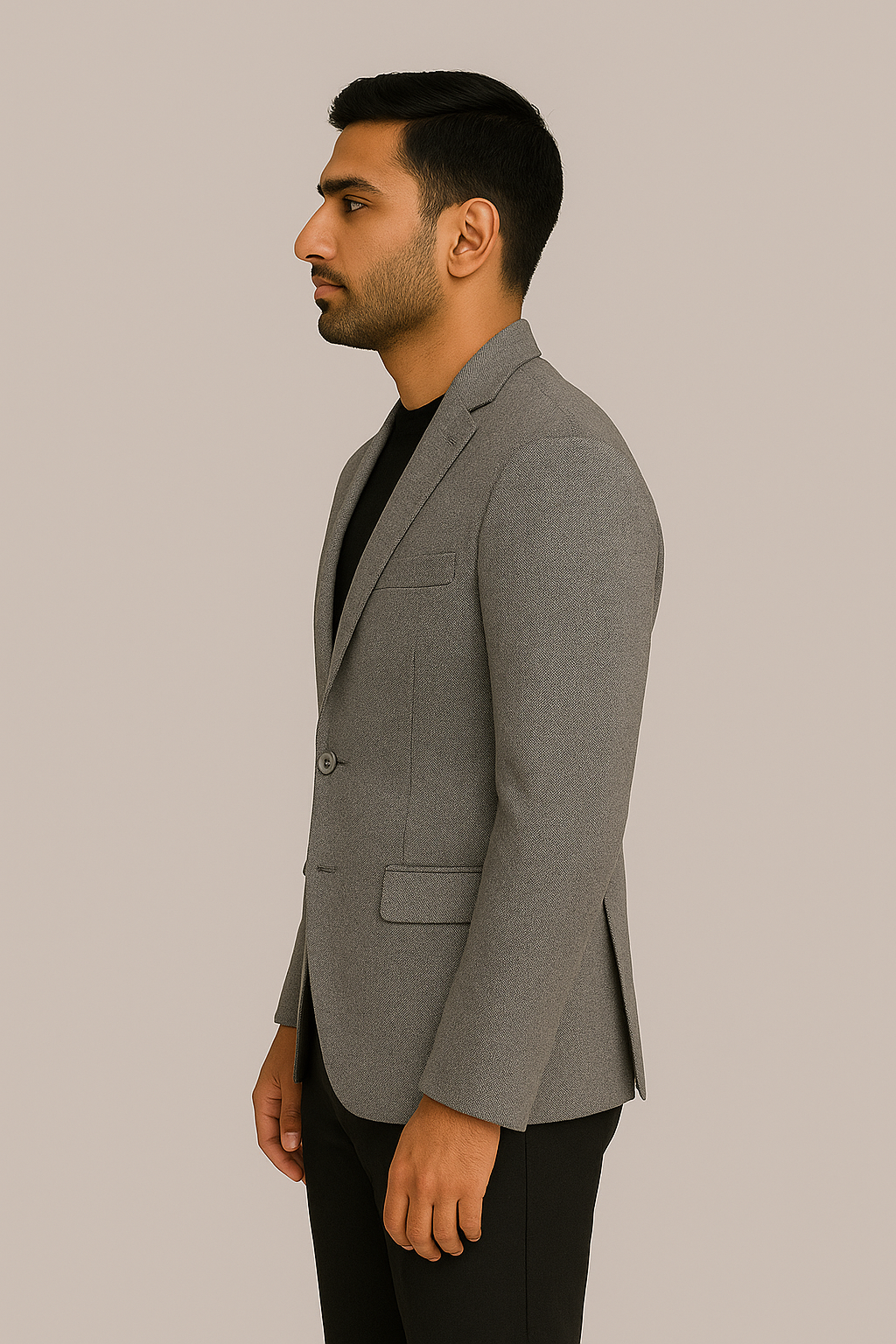 Ashford Grey Textured Blazer – Modern Tailored Fit
