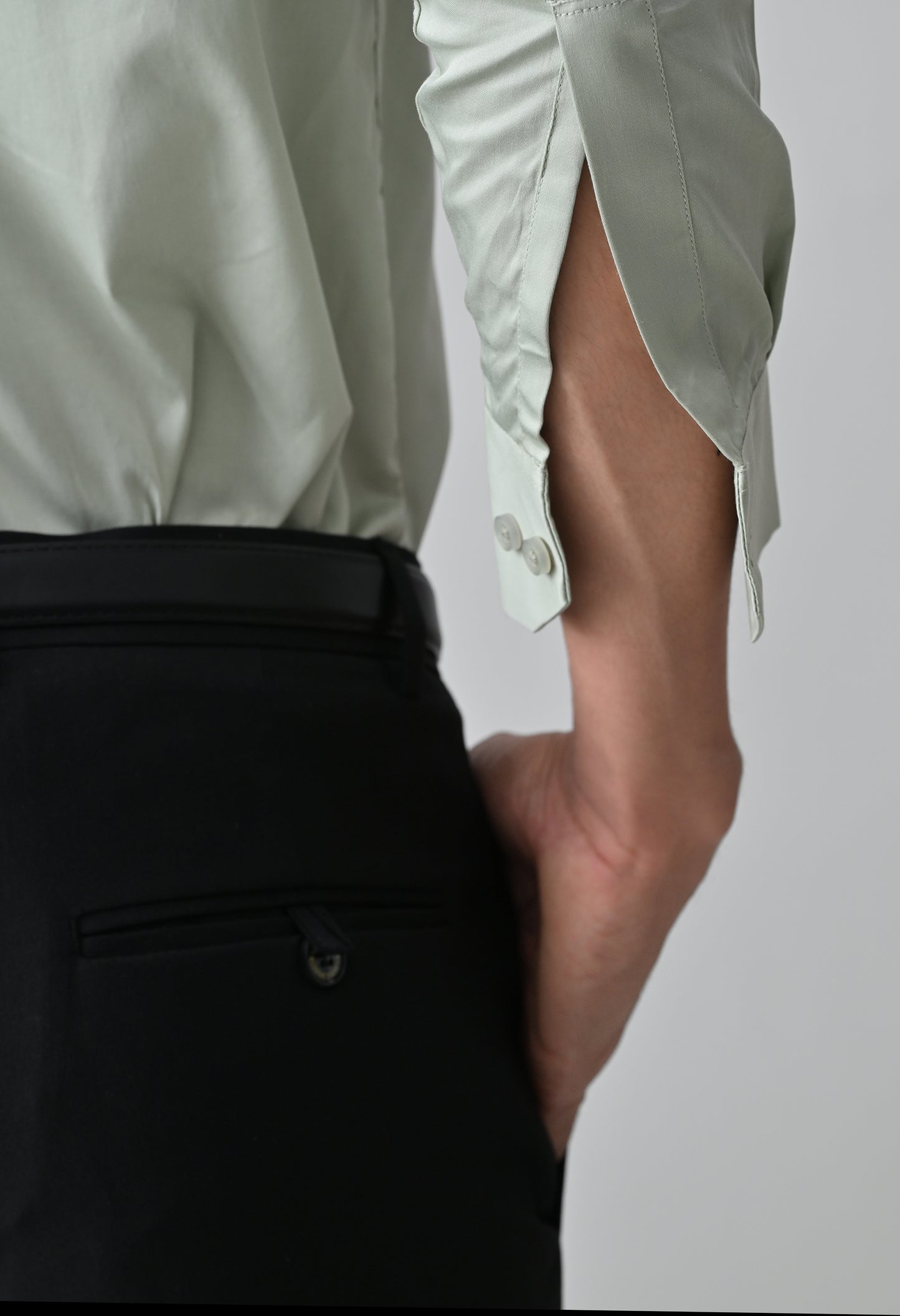 Cool Bee Light Green Cotton Shirt for Men - Light Green Premium Cotton Shirt India - Lifestyle View