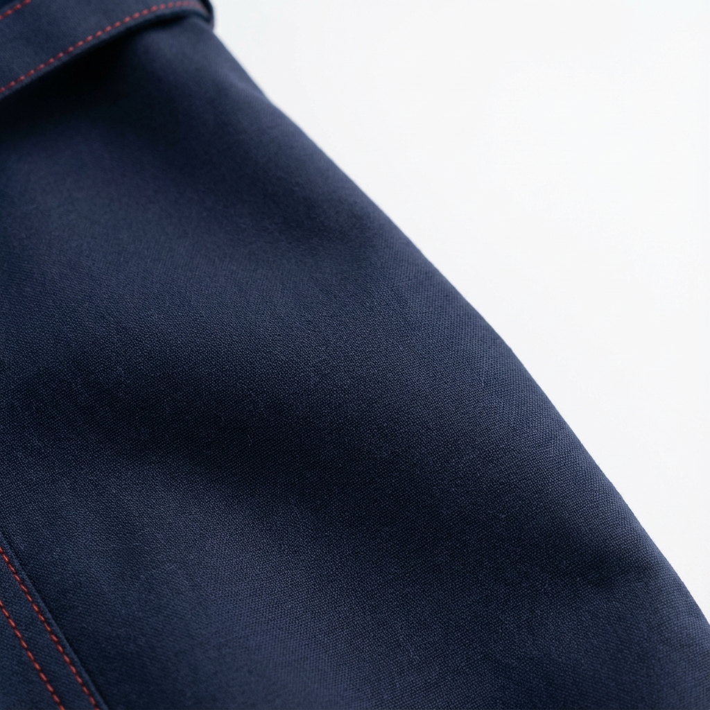 Crimson-Stitch Utility Midi Dress Navy Blue | Cool Bee