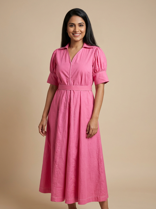 Blossom Belle Cotton Midi Dress | Cool Bee