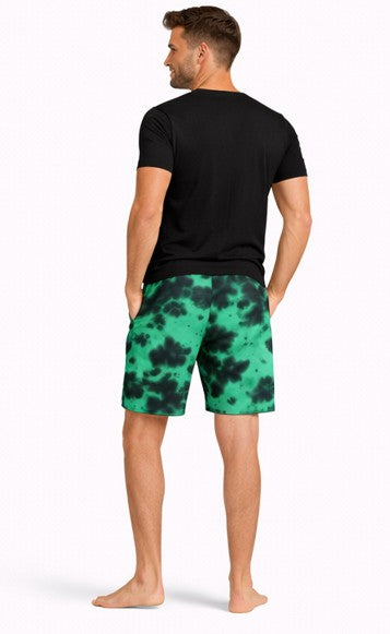 Unisex Tie Dye Shorts Green