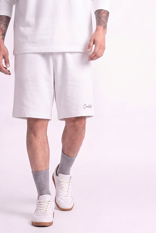 Cool Bee Regular Fit Shorts White for Men - White Shorts Summer Casual India - Back View