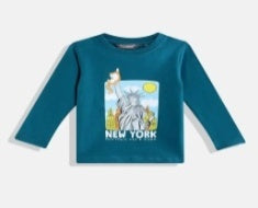 Teal T-Shirt Kids Boys
