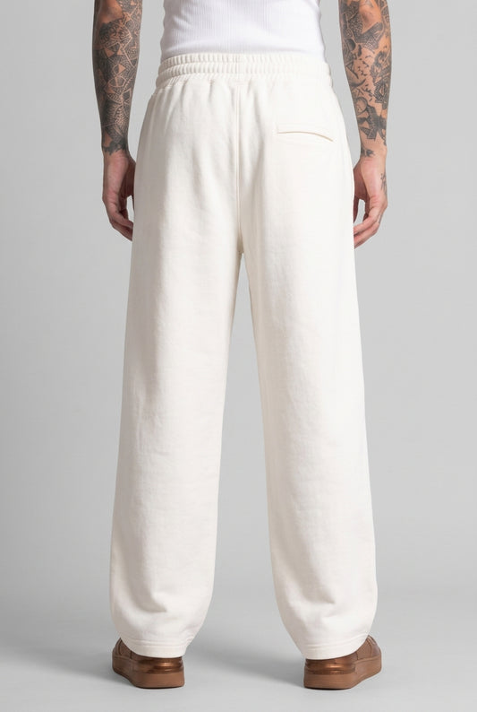 Cool Bee Joggers Off White for Men - Off White Joggers Casual Streetwear India - Back View