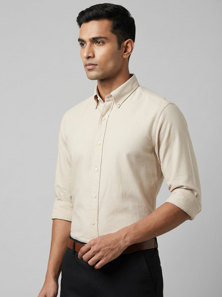 Essential Super Premium Oxford Shirt Beige