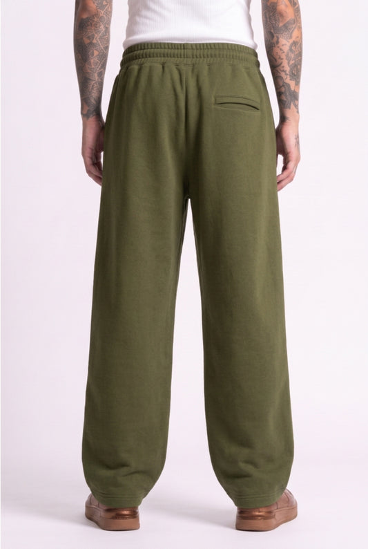 Cool Bee Joggers Olive Green for Men - Olive Green Joggers Casual Streetwear India - Back View