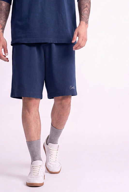 Cool Bee Regular Fit Shorts Navy Blue for Men - Shorts Summer Casual India - Back View