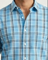 Olive Drab Windowpane Check Shirt