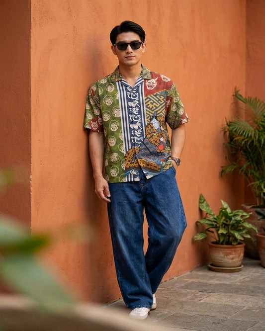 Green Tropic Floral Shirt