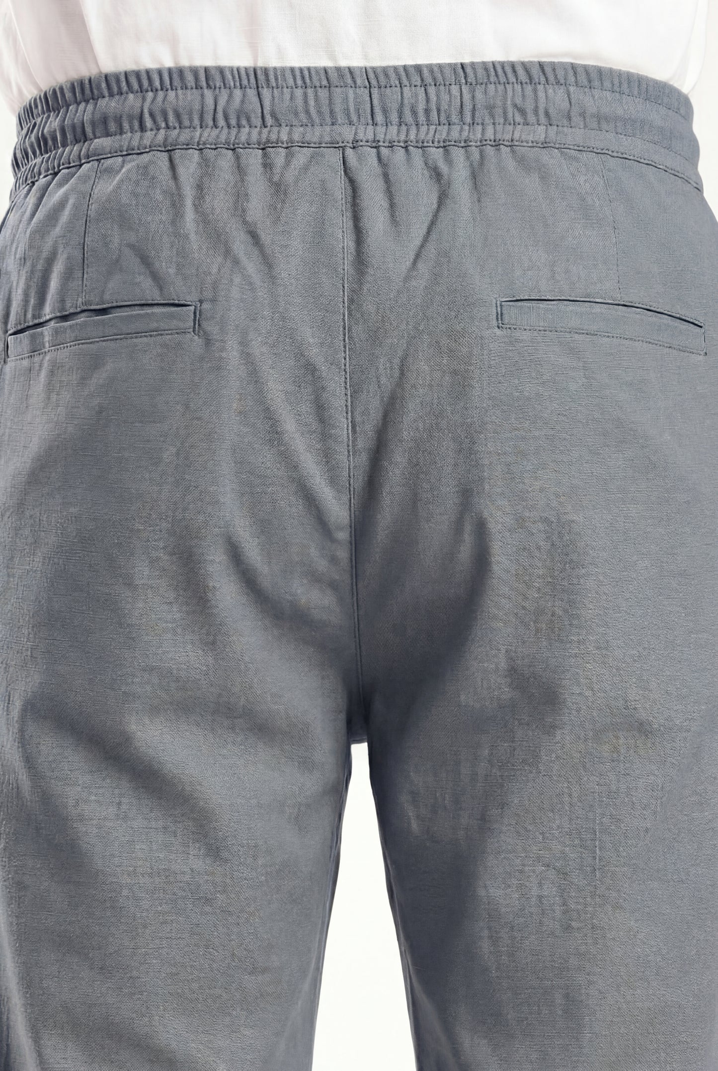 Linen Travel Pants Blue