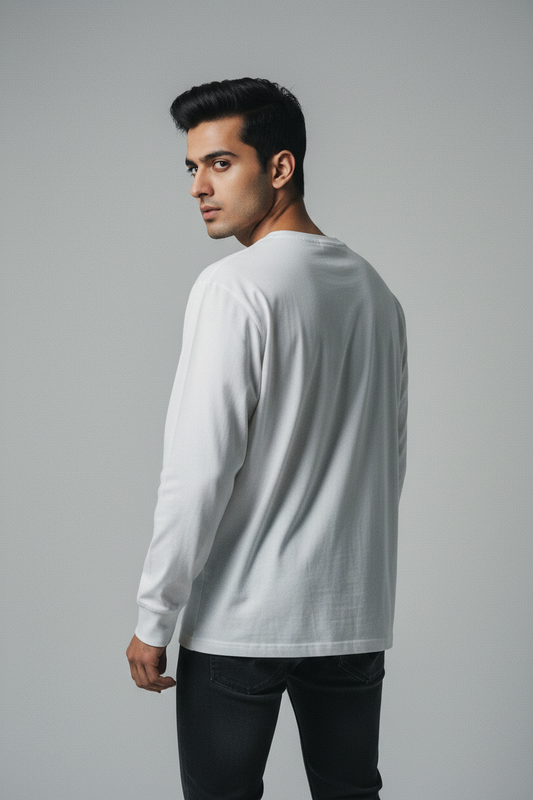 Back view over shoulder