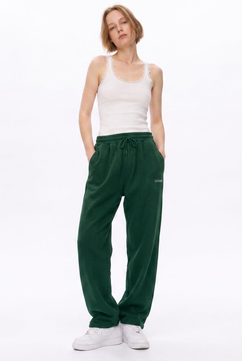 Cool Bee Joggers Bottle Green for Women - Joggers Casual Streetwear India - Lifestyle View