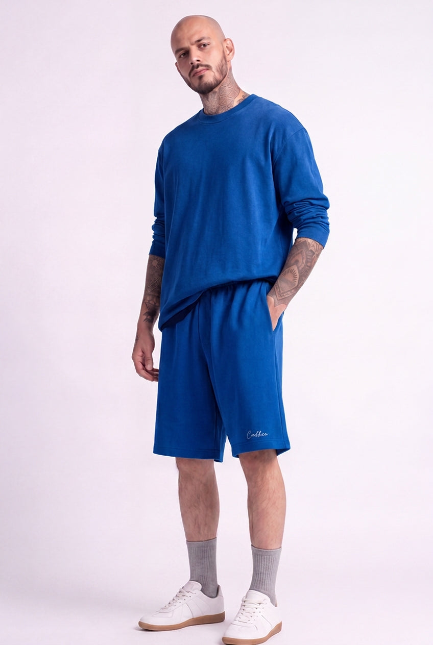 Cool Bee Regular Fit Shorts Royal Blue for Men - Shorts Summer Casual India - Lifestyle View