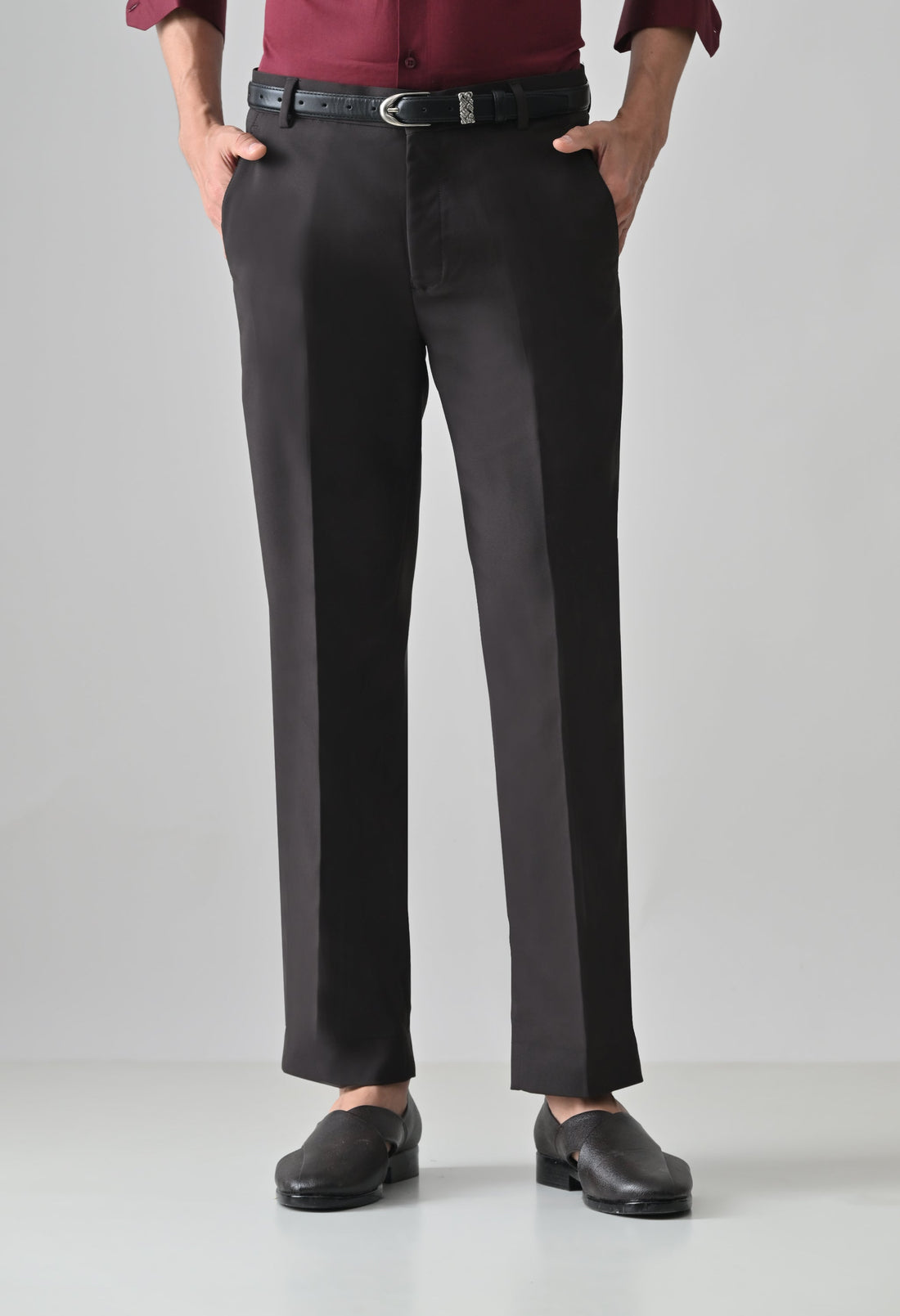 Cool Bee Formal Trousers India 2026 — Dark Wine Formal Trouser Office Style