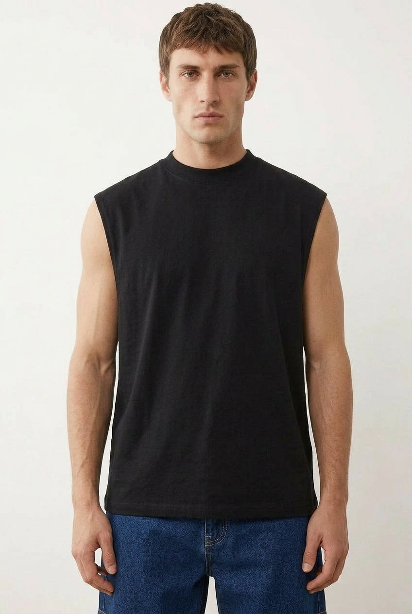 Men Tank Tops India 2026 — Cool Bee Men Tank Black