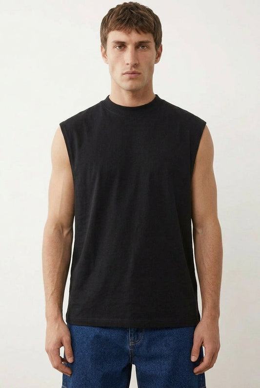 Men Tank Tops India 2026 — Cool Bee Men Tank Black