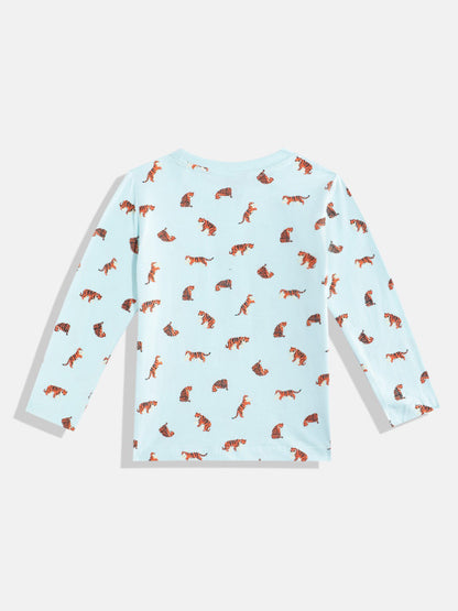 Coolbee Store Kids Boys T-Shirt - Sky Blue (KBAW25TR7) – back view