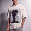 Blurred Vision Tee Egg Shell White