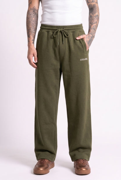 Cool Bee Joggers Olive Green for Men - Olive Green Joggers Casual Streetwear India