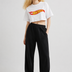 Hot Mess Crop Tee White