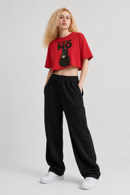 Zero Tolerance Crop Tee Red